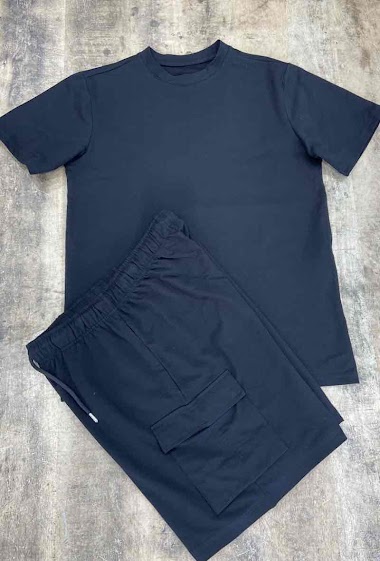 Conjunto de camiseta/pantalones cortos con bolsillo tipo cargo
