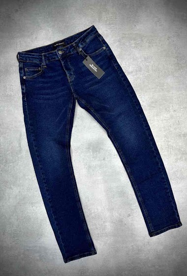 Grossiste Black Industry - Jeans Slim Bleu Homme