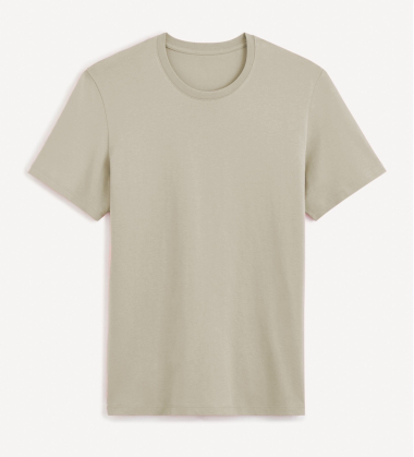 Grossiste Black Industry - Tee-Shirt Taupe T-001