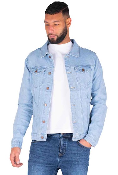 Wholesaler Black Industry - Jeans jacket Blue Man Black Industry