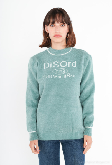 Wholesaler BLEUET DE PARIS - Soft sweater with hearts; Corresponding TU size 38-44.