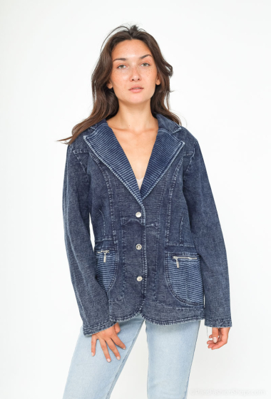 Wholesaler BLEUET DE PARIS - Lightweight denim jacket with buttons