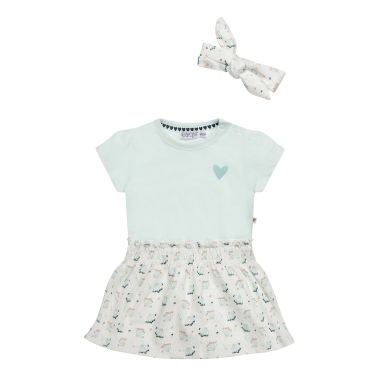 Wholesaler BLUE WHITE - BABY GIRL DRESS