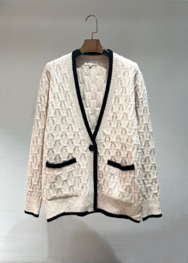 Wholesaler Bluoltre - Cardigan with collar clasp