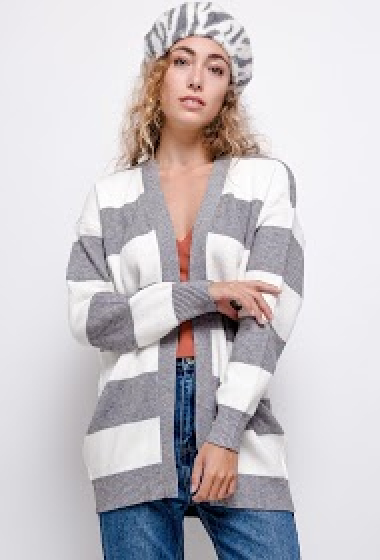Wholesaler Bluoltre - Striped cardigan