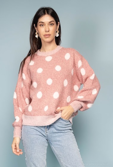Großhändler Bluoltre - Sweater with polka dots