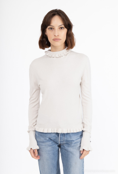 Grossiste Bluoltre - Pull avec boutons sur manches