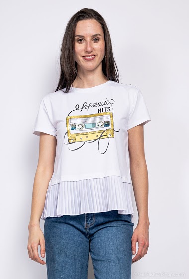 Grossiste Bluoltre - T-shirt avec imprimé