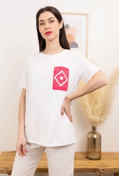 Grossiste Bluoltre - T-shirt brodé