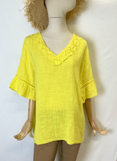 Wholesaler Bobo Glam' - Crocheted cotton blouse