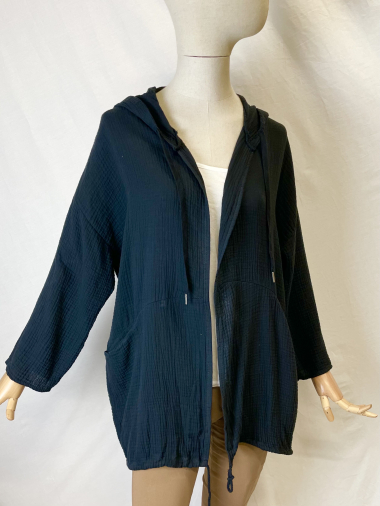 Wholesaler Bobo Glam' - Hooded cotton gauze vest