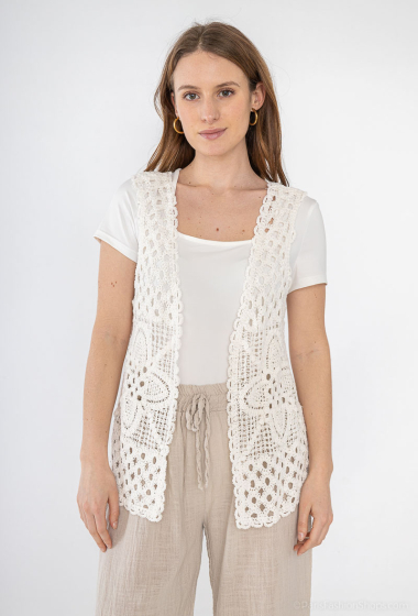 Wholesaler Bobo Glam' - Sleeveless crochet vest