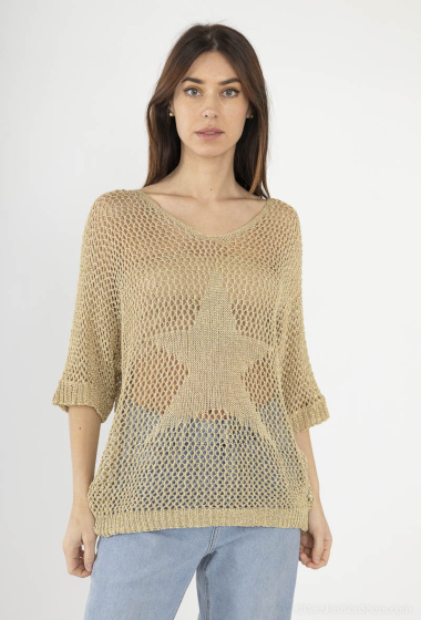 Wholesaler Bobo Glam' - Sequined star knit sweaters