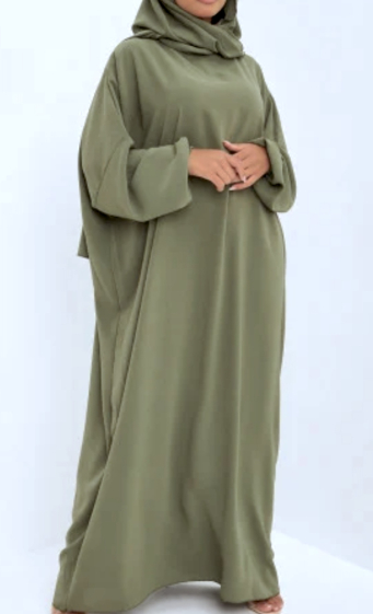 Wholesaler BOHEM NANA - Abaya integrated veil ANAIS