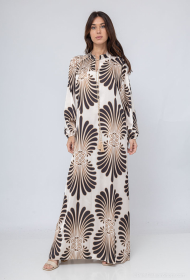 Wholesaler BOHEM NANA - Long-sleeved printed dress.