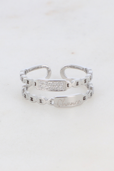 Wholesaler Bohm - “Chance” ring and zirconium oxides