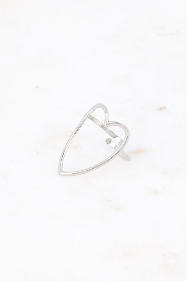 Wholesaler Bohm - Ring - large openwork heart