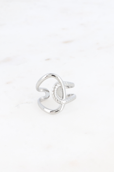Wholesaler Bohm - Keïra mix ring - smooth and twisted ring