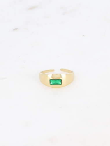 Wholesaler Bohm - Ring - small rectangular crystal