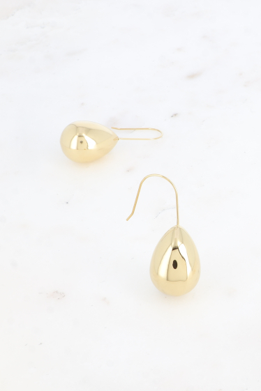 Wholesaler Bohm - Stainless Steel Hook earrings - Dangling Drop