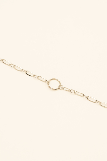 Wholesaler Bohm - Adélie bracelet - oval and round mesh, ideal for charms