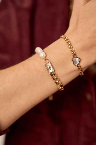 Wholesaler Bohm - Vinciane bracelet - freshwater pearls