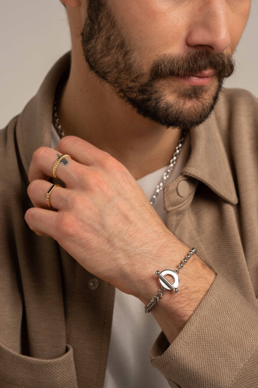Wholesaler Bohm - Aloïs bracelet - unisex, ball link and curb chain