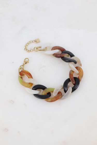 Grossiste Bohm - Bracelet - anneaux en acétate coloré