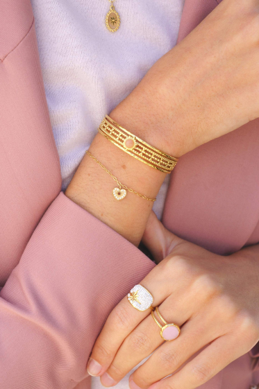 Wholesaler Bohm - Golden Anzo Shiny bracelet