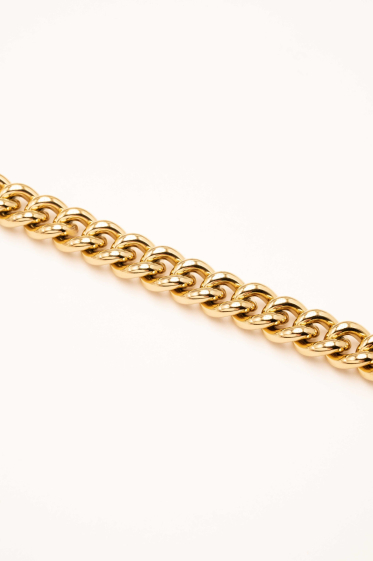 Grossiste Bohm - Bracelet Cooper S - unisex, maille épaisse 21 cm