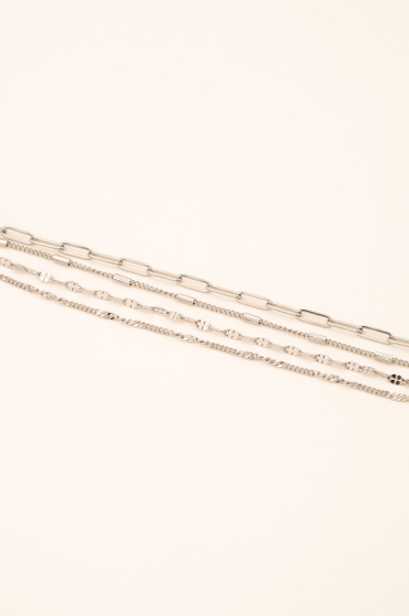 Wholesaler Bohm - Daphinia bracelet - 4 stainless steel chains