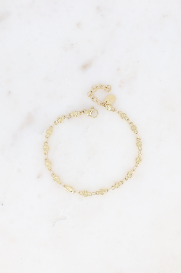 Grossiste Bohm - Bracelet - maille ronde avec étoile gravée