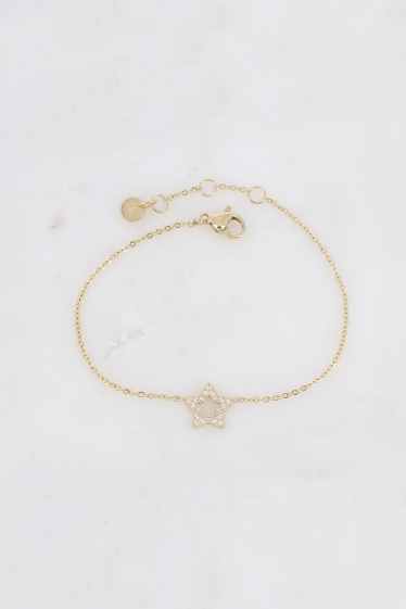 Wholesaler Bohm - Bracelet - openwork star pendant embellished with crystals