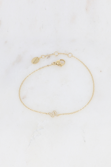 Wholesaler Bohm - Bracelet - small snake pendant with zirconium oxides