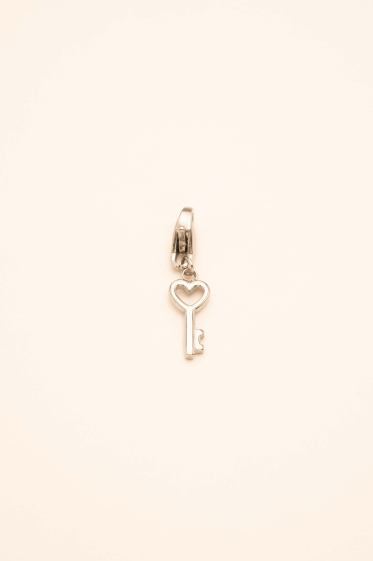 Wholesaler Bohm - Charm Elly - stainless steel heart key