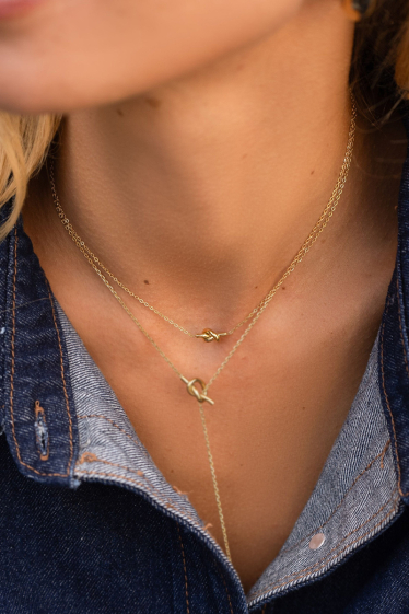 Wholesaler Bohm - Lésia necklace - knot pattern