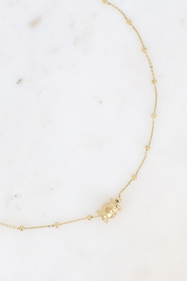 Wholesaler Bohm - Lula necklace - ball chain, cylinder-shaped pendant
