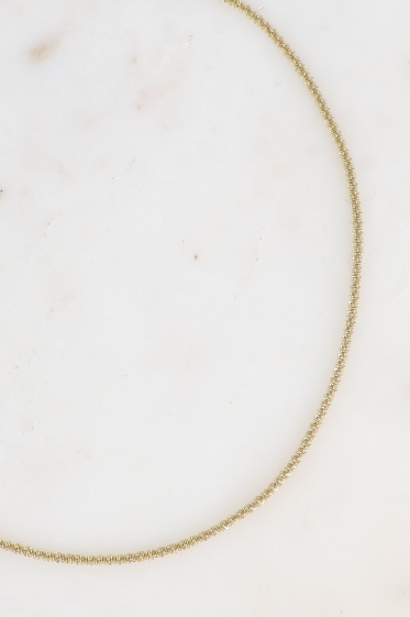 Großhändler Bohm - Halskette – verdrehtes Netz mit Gittereffekt