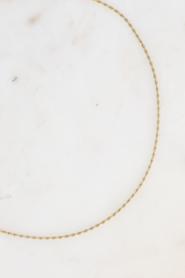 Großhändler Bohm - Halskette – feines Netz mit gedrehtem Effekt