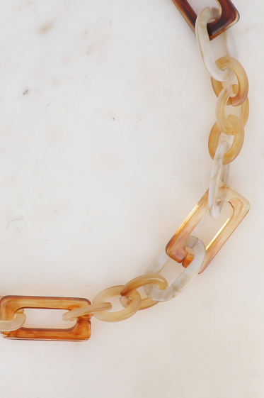 Wholesaler Bohm - Necklace - colored acetate links