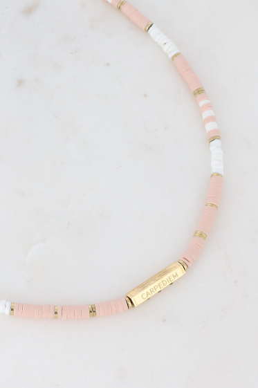 Wholesaler Bohm - Noamie Wild Rock necklace - Heishi pearls