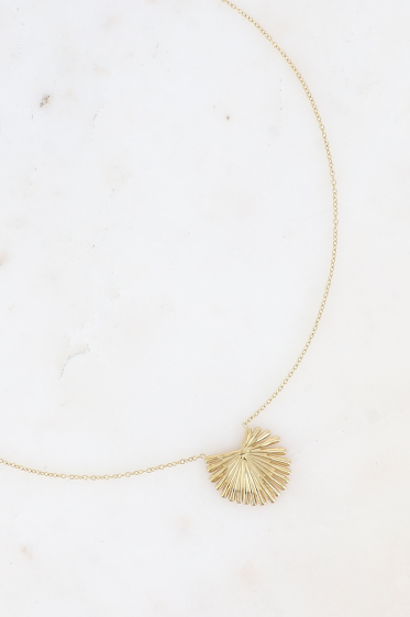 Wholesaler Bohm - Necklace - palm leaf pendant