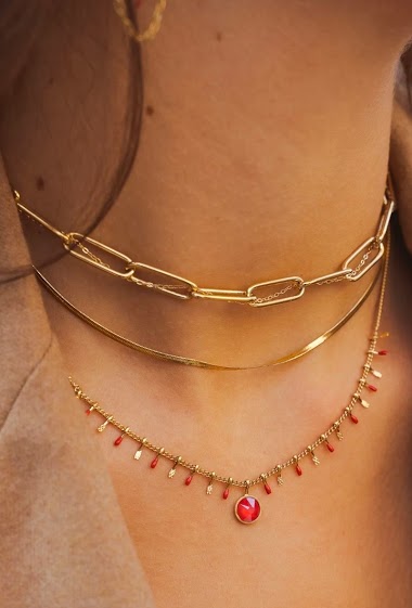 Großhändler Bohm - Goldene Penellie-Halskette
