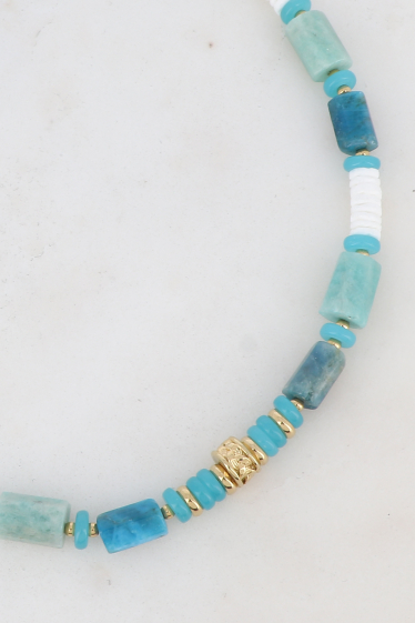 Wholesaler Bohm - Necklace - shell beads, natural stones