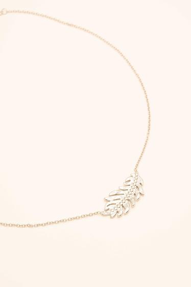 Wholesaler Bohm - Rym necklace - leaf feather