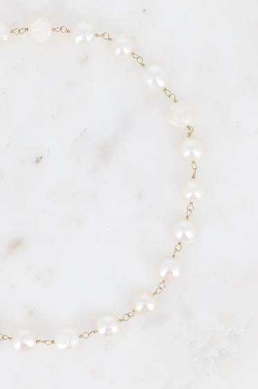 Grossiste Bohm - Collier - sur câble avec perles d'eau douce
