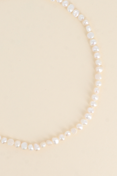 Mayorista Bohm - Collar con cordón - perlas de agua dulce de 6 mm