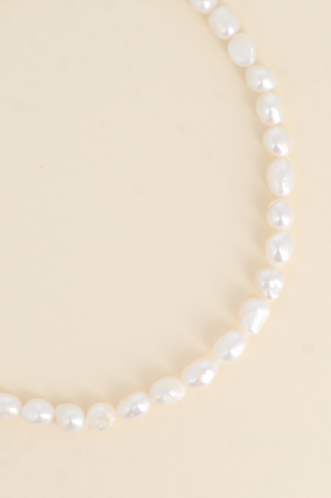 Mayorista Bohm - Collar con cordón - perlas de agua dulce de 8 mm
