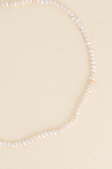 Mayorista Bohm - Collar con cordón, gargantilla - perlas de agua dulce de 3 mm