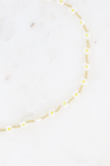 Wholesaler Bohm - Necklace - with seed bead flowers